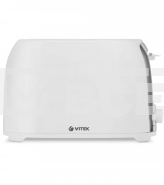 Тостер Vitek VT-1582 W белый  (белый, 750 Вт, 2 отделения, механическое управление)