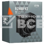 Устройство охлаждения (кулер) PcCooler RZ400 V2 Soc-AM5/AM4/1200/1700/1851 черный 4-pin 32dB Al+Cu 240W Ret (RZ400V2-BKNWNX-GL), фото2