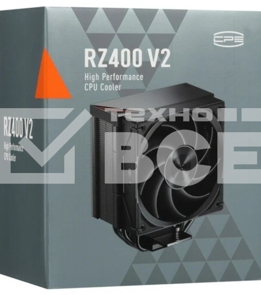 Устройство охлаждения (кулер) PcCooler RZ400 V2 Soc-AM5/AM4/1200/1700/1851 черный 4-pin 32dB Al+Cu 240W Ret (RZ400V2-BKNWNX-GL)