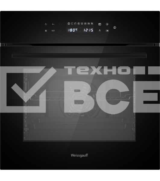 Духовой шкаф электрический встраиваемый Weissgauff EOV 695 PDB черный
