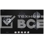 Газовая варочная панель DeLonghi NSL 590D NCM RUS независимая, чёрный, фото 1