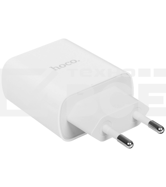 Блок питания (сетевой адаптер) HOCO C80A Rapido PD+QC3.0, 20W два порта (1хUSB-A, 1хType-C), белый