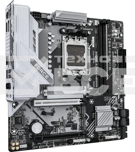 Материнская плата Gigabyte B850M FORCE WF6E, AM5, AMD B850, 2xDDR5, 4xSATA, 3xM.2, 1xPCIe 5.0 x16, 1xPCIe 4.0 x4, 1xDP, 1xHDMI, 1x2.5Gb LAN, Wi-Fi 6E, Bluetooth 5.3, 1xUSB-C 5Gbps, 1xUSB-A 10Gbps, 2xUSB-A 5Gbps, 2xUSB-A 2.0, 3x3.5 мм, 7.1, mATX