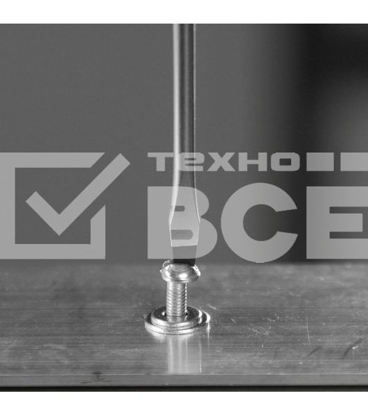 Отвертка Denzel SL3х100 мм, S2, 3к рукоятка