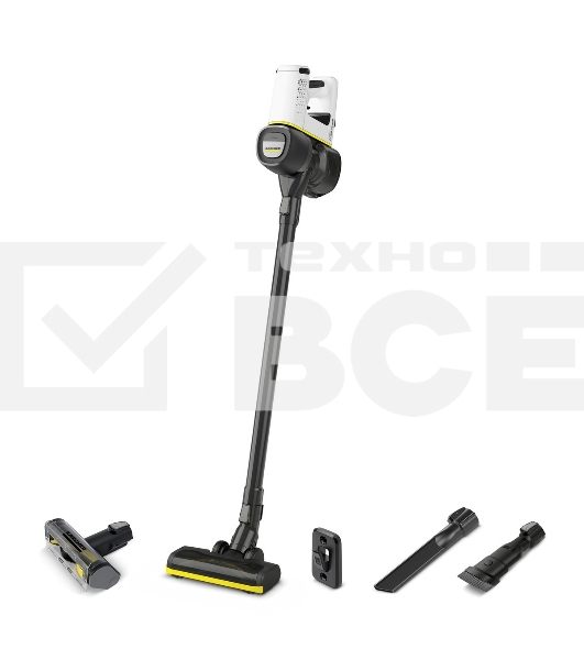 Пылесос ручной Karcher VC 4 Cordless myHome Pet 140Вт черный/белый