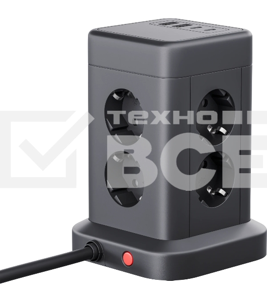 Сетевой фильтр Defender ILS 453 (3 м, 8 розеток, 2USB-A, 2USB-C)