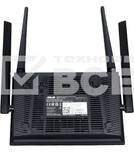 Роутер беспроводной Asus RT-AX52 AX1800 10/100/1000BASE-TX черный