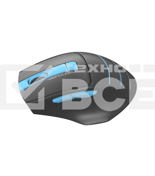 Мышь беспроводная A4Tech Fstyler FG30 серый/синий, 2000 dpi, радиоканал, USB, кнопки - 5