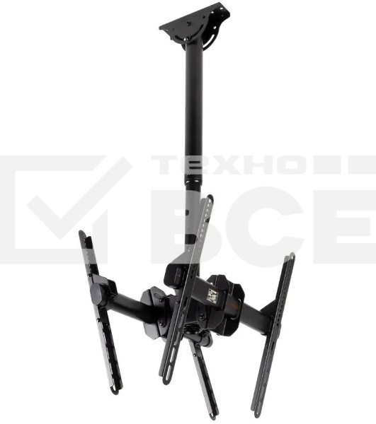 Кронштейн для телевизора Arm Media LCD-1850 черный, 26'-65' макс. 90 кг, потолочный, поворот и наклон