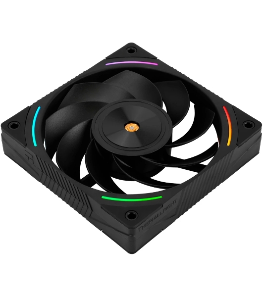 Кулер для корпуса Thermalright TL-K12R Reverse (120x120x25mm, 4-pin PWM, ARGB, 69CFM, 27dBA, 2150RPM, черный)