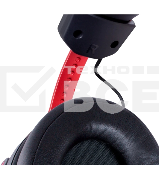 Гарнитура Redragon Diomedes чёрный/красный, проводная, USB / mini jack 3.5 мм