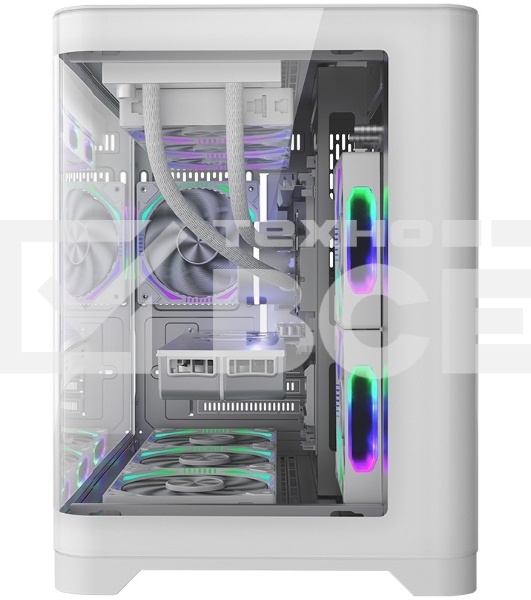 Корпус 1STPLAYER UVIEW UV6 White / mATX / UV6-WH