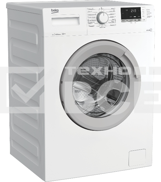 Стиральная машина Beko WSDN63512ZSW белый, загрузка фронтальная 6 кг, 1000 об/мин., класс: А