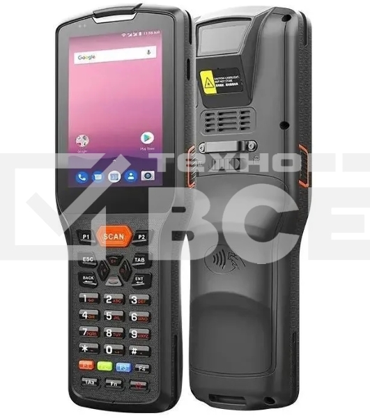 Терминал сбора данных Urovo DT30 (DT30-SZ2S9E4000) 2D Image Zebra SE4710, 2/16 ГБ, Android 9, Bluetooth, WiFi, NFC, USB Type-C, SIM, 2G, 3G, 4G, POGO-PIN, 3.2 