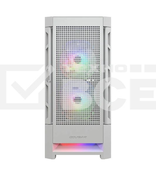 Компьютерный корпус Cougar Airface RGB White, 2х140мм + 1x120mm ARGB Fan, ARGB Fan Hub, без БП, белый, ATX