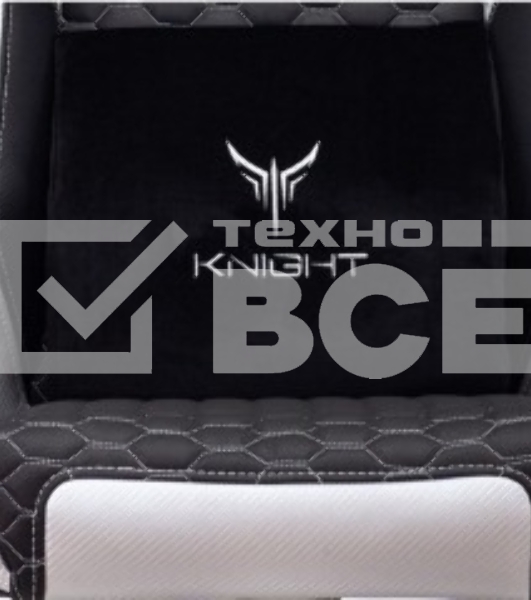 Кресло игровое Knight Neon черный/серебряный соты эко.кожа с подголов. крестовина металл