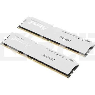 Оперативная память Kingston Fury Beast EXPO, DDR5, 32Gb (2x16 GB), 6400 MHz, CL32, радиатор, белый