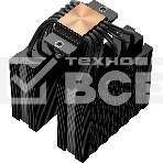 Кулер для процессора PCCooler RT620 Digital BK (250W, 4-pin PWM, LED temp., 157mm, 6x6mm, 2x120мм, 73.32CFM, 34.9dBA, 2200RPM, S: 1851/1700/1200/115X, AM5/AM4, черный), фото2