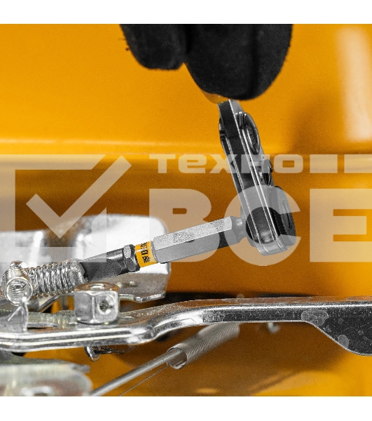 Набор бит Denzel SL6,0х50, сталь S2, шестигранный профиль, 10 шт.