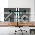 Кронштейн ONKRON D421E для четырех мониторов 13'-32' настольный, черный, фото6