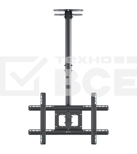 Кронштейн для телевизора ONKRON N2L 32'-80' потолочный, телескопический, черный