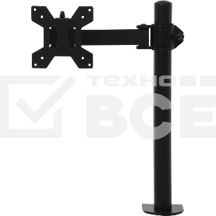 Кронштейн для мониторов ЖК Buro BU-M051-M черный, 17'-32' макс. 8 кг, крепление к столешнице поворот и наклон