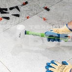 Киянка резиновая Сибртех 450 г, белая резина, фибергласовая рукоятка, фото4