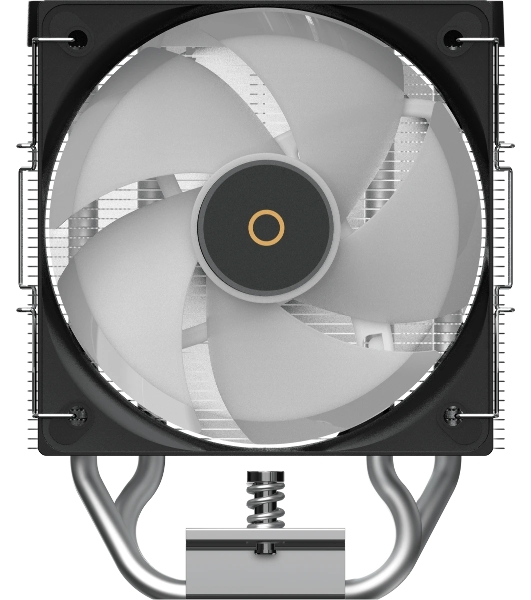 Кулер для процессора Ocypus Gamma A40 BK ARGB Digital, 100мм ARGB FAN, Top Display Panel, 4 HEAT PIPES, 4-PIN PWM, 600-2400 RPM, 29.5DBA, HYDRO BEARING, LGA115X/1200/1700/18XX, AM4/AM5