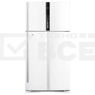 Холодильник Hitachi R-V720PUC1 TWH белый текстур. двухкамерный инвертер 444/156л морозилка сверху, No Frost