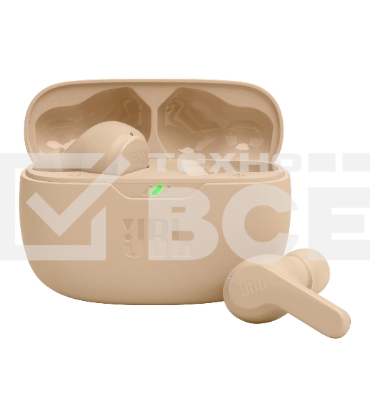 Наушники TWS JBL Wave Beam песочный, внутриканальные, Bluetooth, быстрая зарядка, до 8 ч