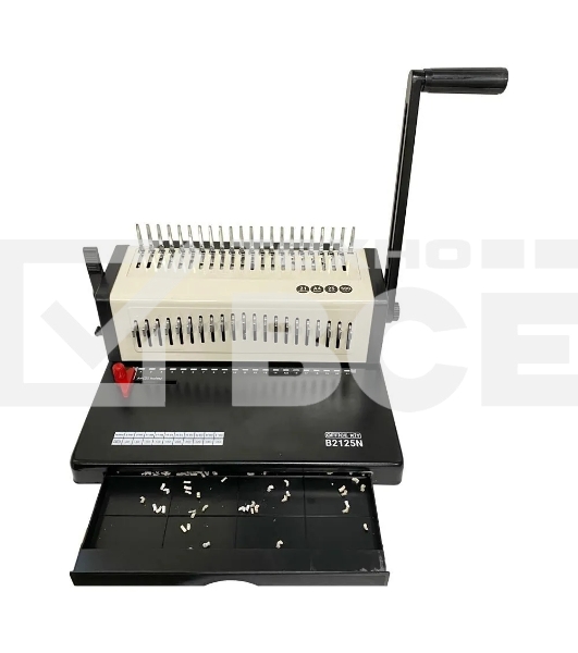 Переплетчик Office Kit B2125N A4/перф.23л.сшив/макс.500л./пластик.пруж. (4.5-51мм)
