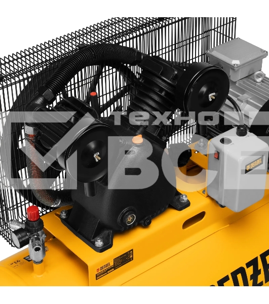 Компрессор воздушный рем. привод BCV 5500-T/200, 5,5 кВт, 200 литров, 850 л/мин Denzel