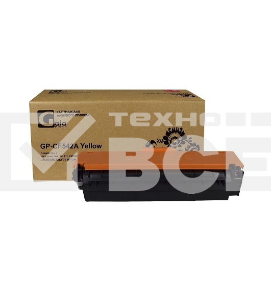 Картридж лазерный GalaPrint GP-CF542A (№203A) жёлтый (1300 стр) для HP Color LaserJet Pro CM254/CM254dw/CM254nw/CM280/CM280nw/CM281/CM281fdn/CM281fdw