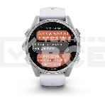 Смарт-часы Garmin Fenix 8 AMOLED серебристый, белый 43мм, фото4