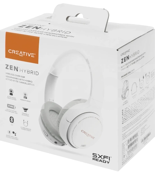 Гарнитура накладные Creative Zen Air Hybrid белый беспроводные bluetooth оголовье