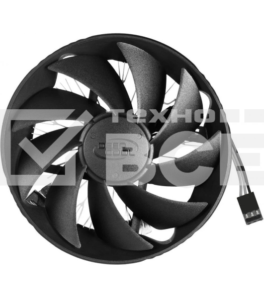 Кулер для процессора DEEPCOOL GAMMA HUNTER V2 черный/серебристый, 120 мм, алюминий, 1600 об/мин, 21 дБ, 3 pin, 95 Вт, 63.5 мм