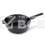 Сотейник 26 НЕВА МЕТАЛЛ ПОСУДА L181326i высокий литая Индукция Гранит с/р, фото4