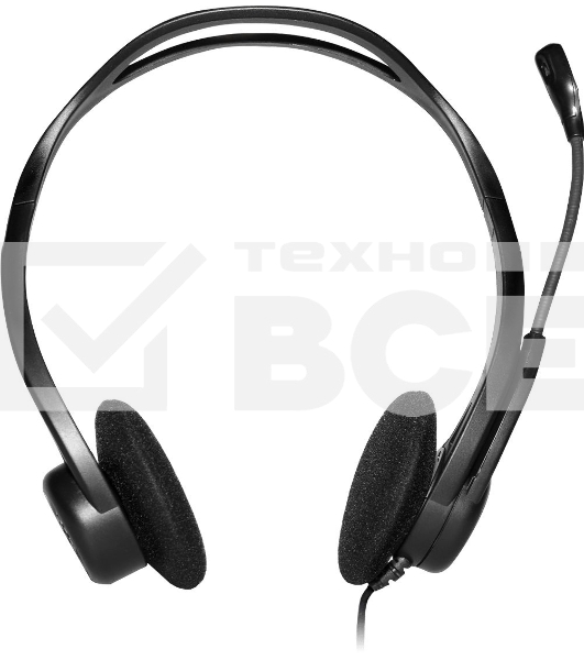 Наушники с микрофоном Logitech 960 черный 2.4м накладные оголовье (981-000100)