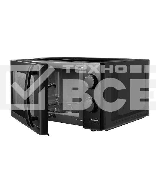 Микроволновая печь Centek CT-1571 черный, 20 л, 700 Вт, поворотный механизм