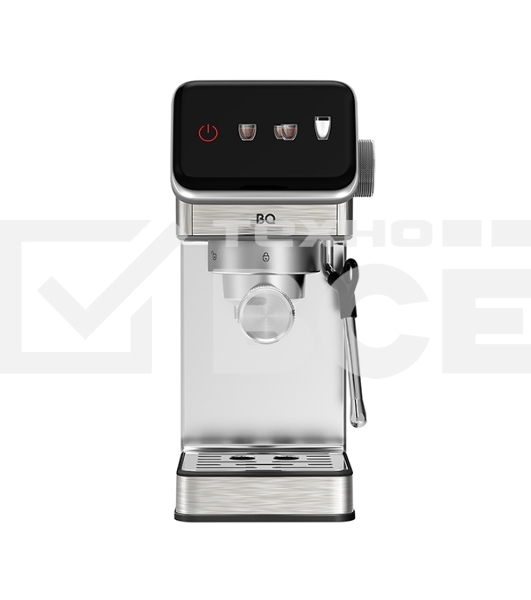 Кофеварка рожковая BQ CM7003 серебристый, исп. кофе - молотый, 1,2 л, 1350 Вт, 20 бар