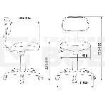 Кресло детское Бюрократ CH-W201NX Sticks 08 фиолетовый, крестовина пластик, фото18