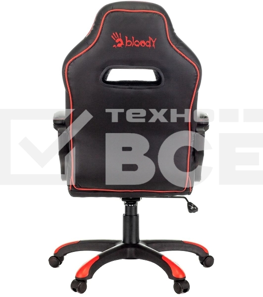 Кресло игровое A4Tech Bloody GC-350 черный/красный эко.кожа крестовина