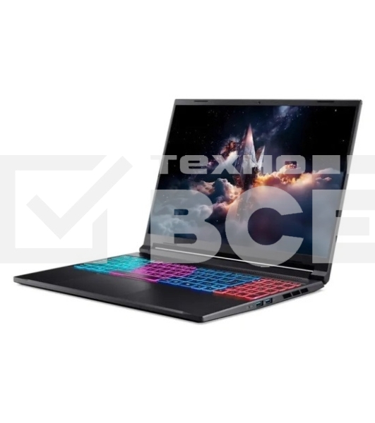 Ноутбук Acer Aspire Nitro V165AI ANV16S-41-R570 16'(2560x1600 (матовый) IPS)/AMD Ryzen 7 260(3.8Ghz)/32Gb/1024PCISSD Gb/noDVD/Ext:NVIDIA GeForce RTX 5060(8192Mb)/Cam/BT/WiFi/76WHr/war 1y/2.1kg/Silver/NoOS