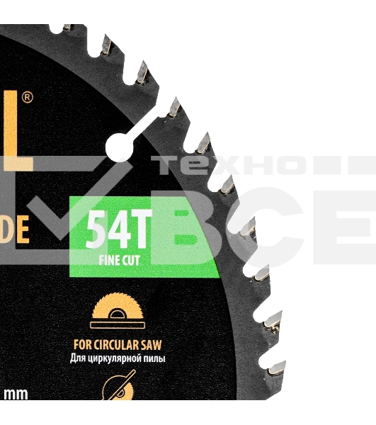 Пильный диск по дереву Denzel ф180 х 20 мм, 54зубьев 733297