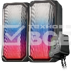 Акустическая система RGb 2.0 + Bluetooth, Qumo Charisma (ВТ 0054), 15ВТ, объемное звучание, отключаемая многорежимная RGb подсветка, USB+Jack 3,5мм, фото2