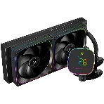 Система жидкостного охлаждения Thermalright Frozen Horizon 240 Digital (240мм, LED temp., Black, ARGB/Fans: 2x120мм, 68.9CFM, 28.2dBA, 2000RPM/Pump height 53.2мм, Rad thickness 27мм/S: 1700, 1200, 1851, 115X, AM5, AM4), фото9