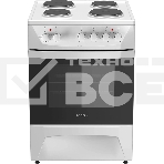 Плита электрическая Darina 1D EM 141 404 W белый/черный, конфорок 4 шт, духовка 50 л, 60 см x 85 см x 60 см, фото 1