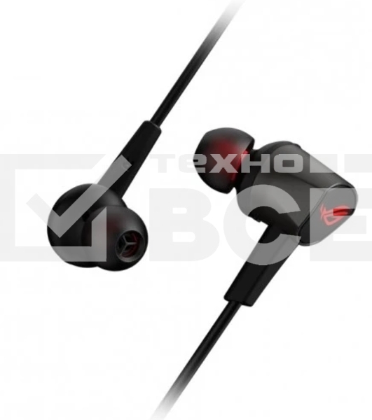 Гарнитура ASUS ROG Cetra II Core чёрный, проводная, mini jack 3.5 мм, вставные