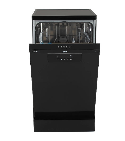Посудомоечная машина Beko BDFS15020B, черная, 44.8 см, 10 компл., 49 дБ, класс A