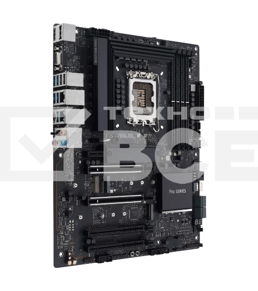 Материнская плата ASUS PRO WS W680-ACE Intel W680 (LGA 1700) ATX motherboard, PCIe® 5.0, DDR5, dual Intel 2.5 Gb Ethernet, three PCIe 4.0 M.2 slots, USB 3.2 Gen 2x2 front panel connector, SlimSAS, SATA 6 Gbps, HDMI®, DisplayPort and VGA